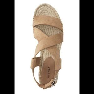 NIB Via Spiga Gia Suede Espadrille Sandals